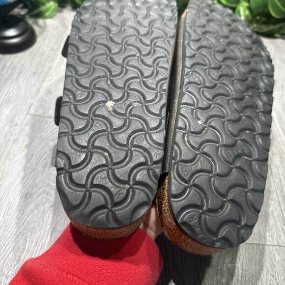 Birkenstock Arizona Pebbled Birko-flor Black Women Size 42 US 11 Sandals - Picture 8 of 10